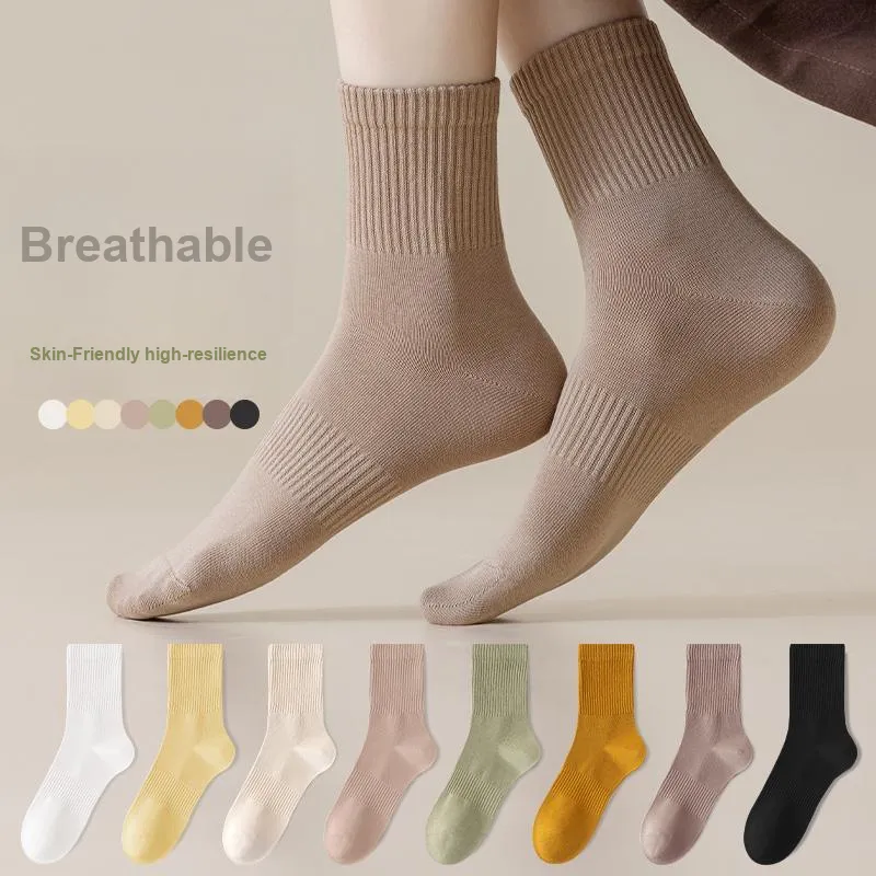 Lan Miao Mid Calf Socks Women's 7 Pack-4