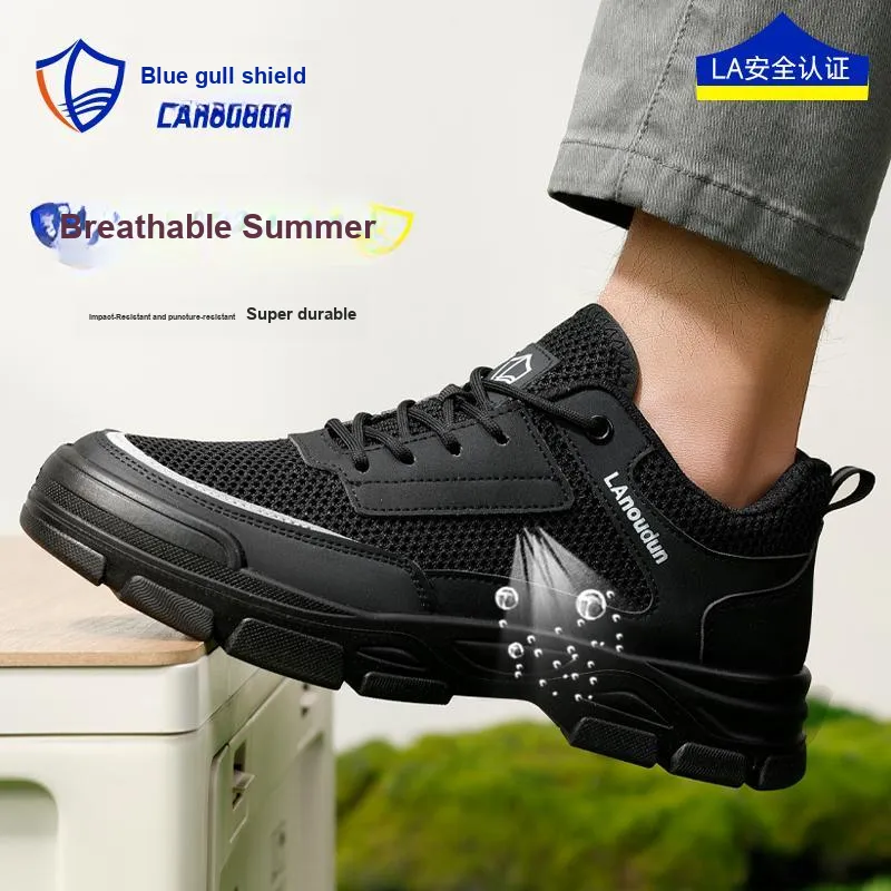 Blue Gull Shield Wear Resistant Breathable Impact Resistant Low Top Outdoor Shoes Unisex-10
