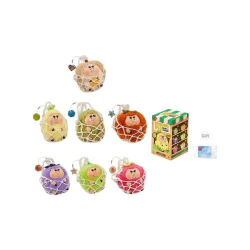 Miniso Свинья Strong Фрукты Овощи Коллекция Плюшевый Винил Слепые Коробки Один Mystery Коробка Целая Коробка 6 шт
