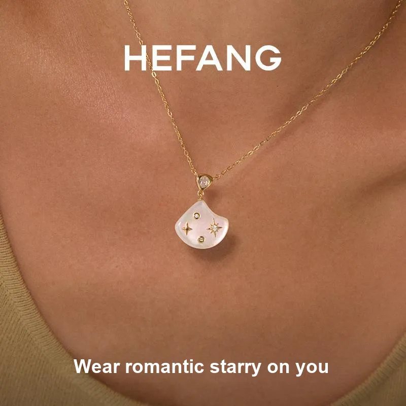 HEFANG 925 Sterling Silver Necklaces Unisex-1