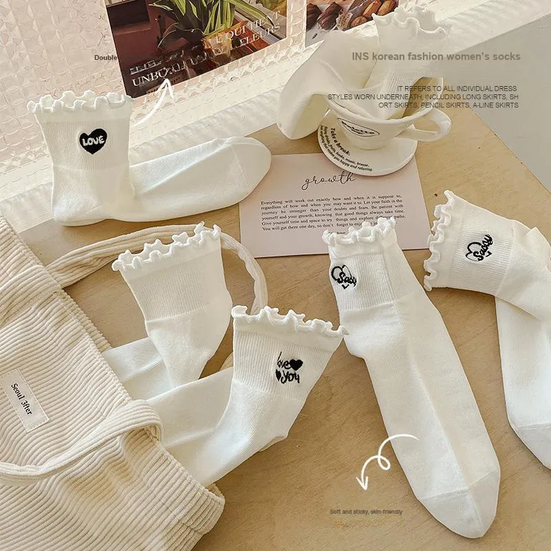 Lan Miao Mid Calf Socks Women's Shopping Bag 4 Pack-3