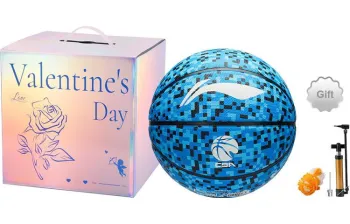 LiNing CBA Collection Rubber Basketball Blue Size 5 Training Match
