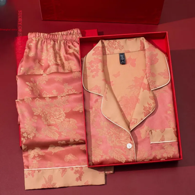 Shanghai Story Pajama Set Women's Rouge Snow-1