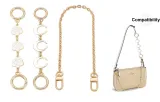 Gold Camellia+Moon Extender Chain+Decorative Chain 40cm