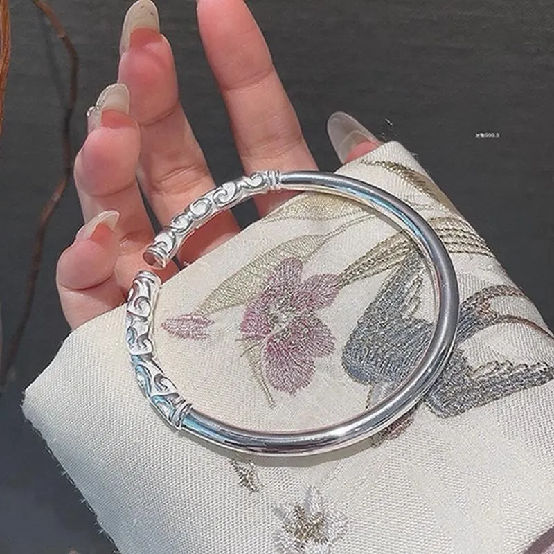 Hui Xuan Charm 999 Fine Silver Bangles Women's-1