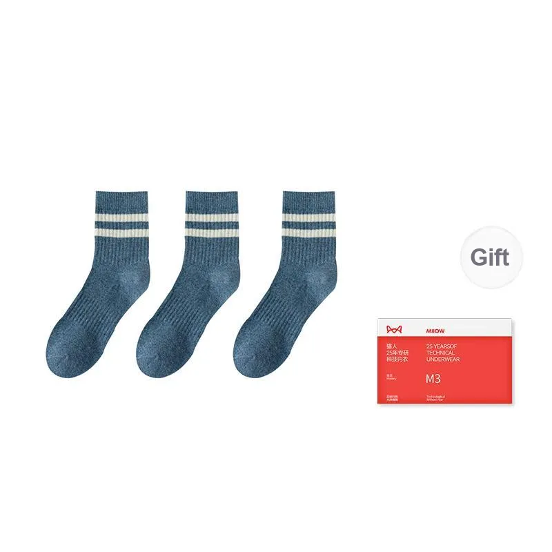 MIIOW Mid Calf Socks Women's 3 Pack-16