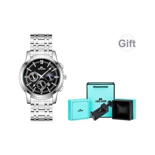 LIBER AEDON Кварцевый механизм ремешок из нержавеющей стали серебристый циферблат мужские часы