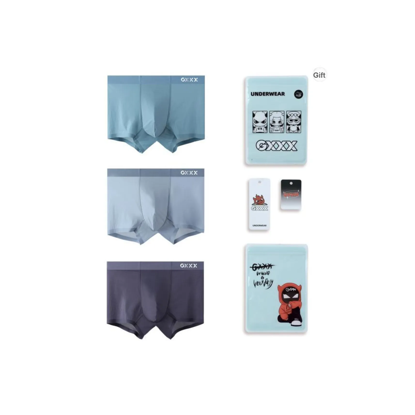 GXXX Men's Boxer Briefs