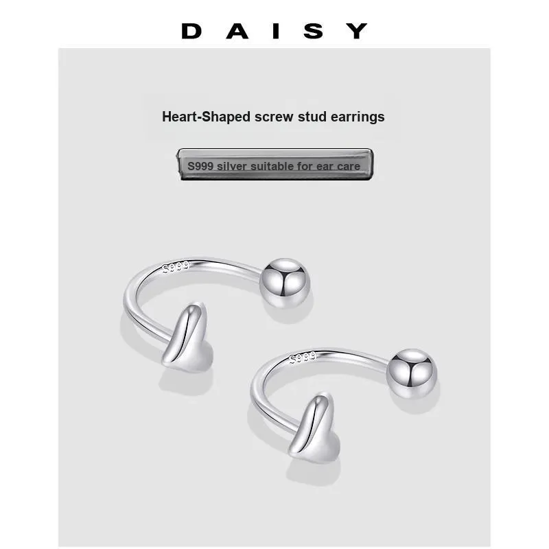 Daisy Dream Full Sterling Silver Stud Earrings Women's-4