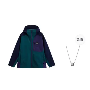 Kappa Waterproof And Windproof Windbreaker Jacket Men's Green Comes With Necklace