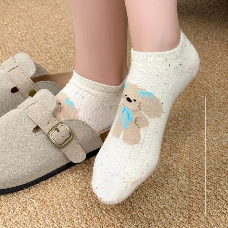 JIAZINI Ankle Socks Women's 4 Pack-10