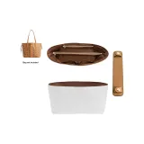 Mcm[Small]Brown DuPont Paper Waterproof Liner+Earth Yellow Shoulder Strap