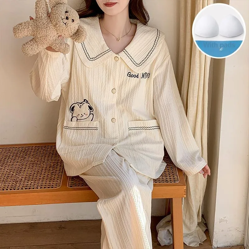 Sleeping Beauty Pajama Set Women's Ivory-2