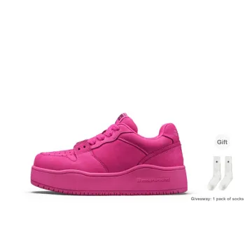 WANDER AROUND Low Top Casual Skateboard Shoes Unisex Rose Red