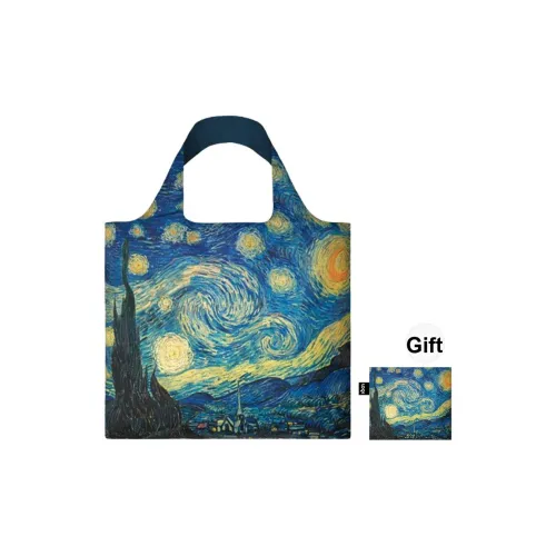 Loqi Переработанный полиэстер Тоут Сумка Сумка для покупок Косметичка Сумка через плечо Женская Многоцветная