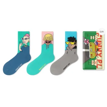 PL Mid Calf Socks Unisex Shopping Bag 3 Pack