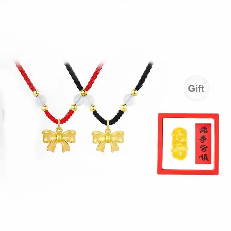 Chongqing Gold Store 999 Fine Silver Necklaces Women's-0