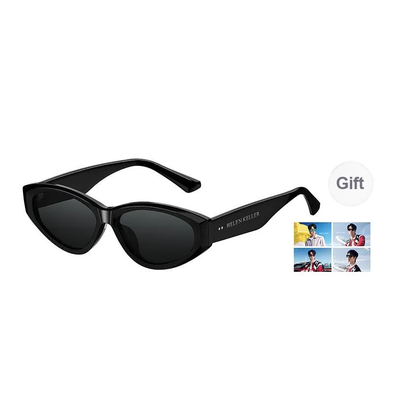 HELEN KELLER Plate Frame Irregular Shape Sunglasses Unisex-6