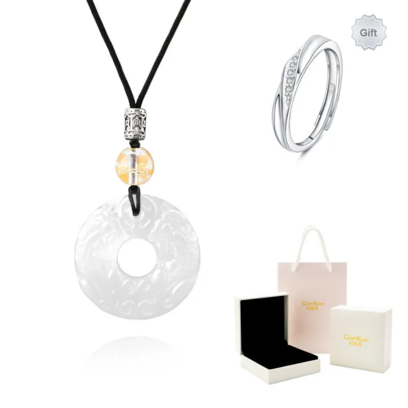 CIVOKIVO Chalcedony Necklaces Unisex-0