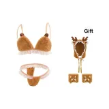 ◆ Beloved Steed Small Elk ◆ Brown White[Elk Hats & Caps+Plush Vest+Wristband *2+Underpants]