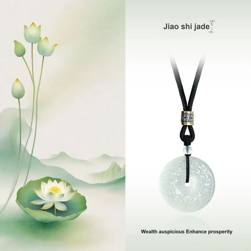 JIAOSHIYU Serpentine Jade Necklaces Women's-1