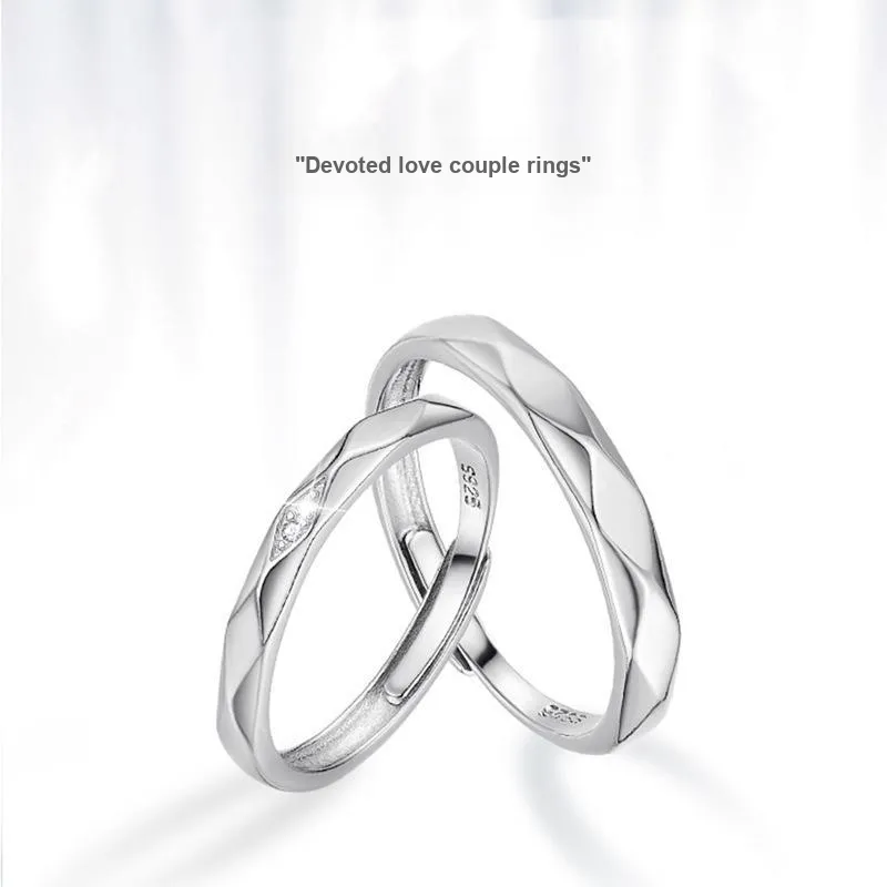 Modern Miracle S925 Silver Ring Pair Unisex-3