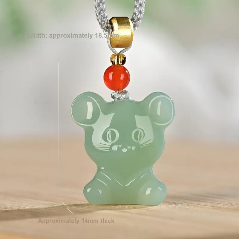 KUNYUYAO Hetian Jade Pendants White Jade/Pale Greenish White Jade Unisex-36