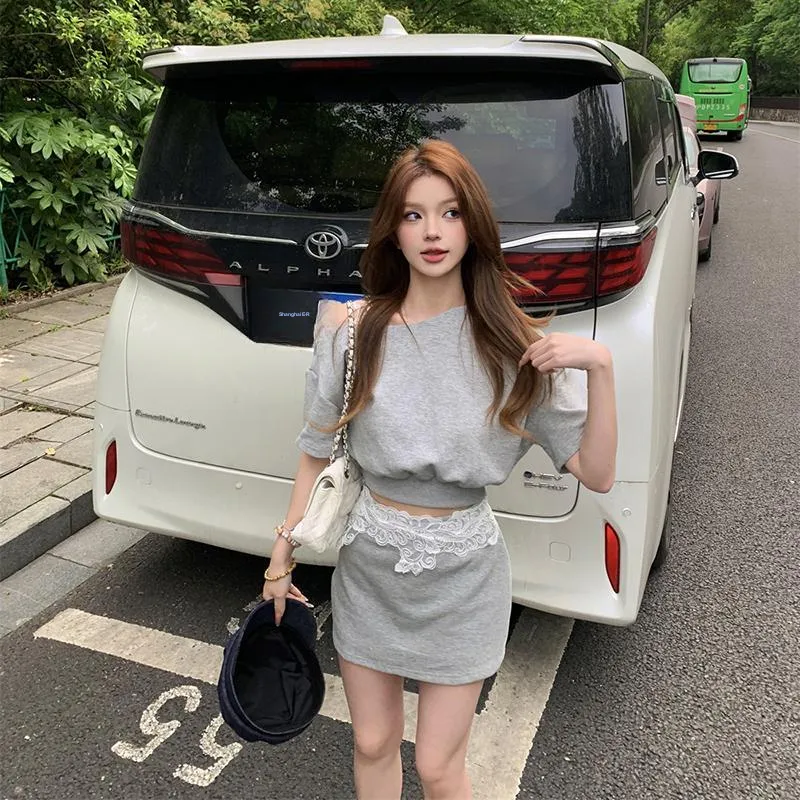 Pa33word Two Piece Skirt Sets Women's-23