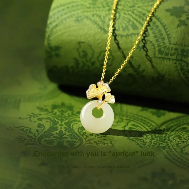 Ostantin Natural Chalcedony Jade Necklaces Women's-2