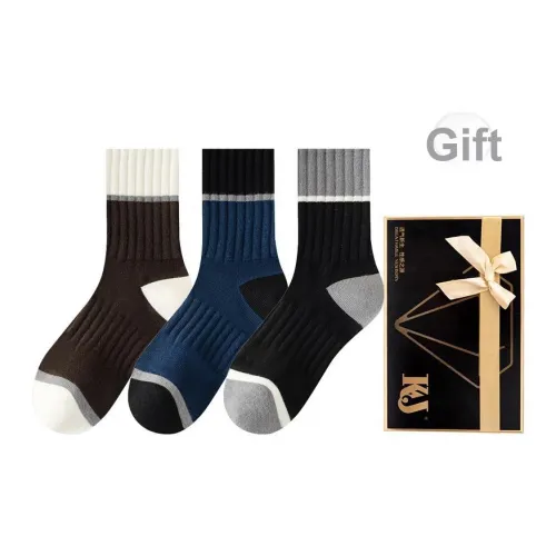 KJ Носки Crew Мужские Подарочная Коробка Набор Смешанные Цвета