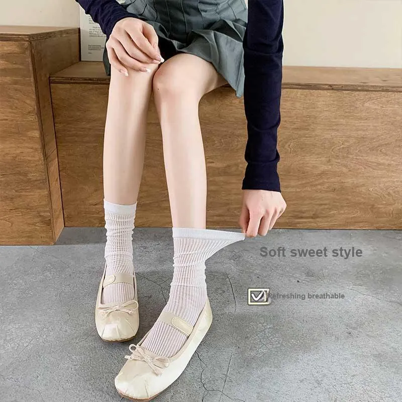 SOIE Mid Calf Socks Women's Combo Set-16