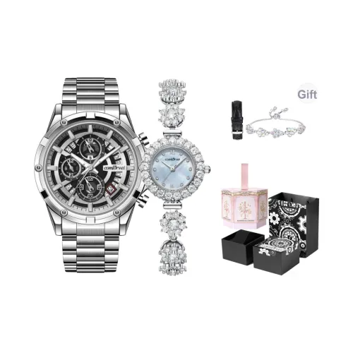 COMLORVEI Кварцевый механизм Часы Унисекс Жемчужная раковина Циферблат