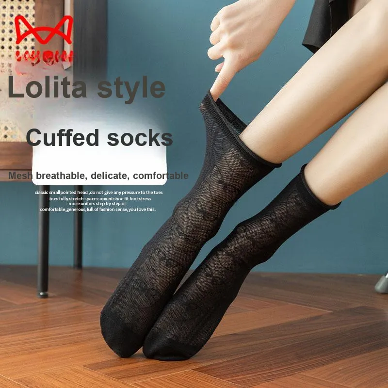 MIIOW Mid Calf Socks Women's 3 Pack-3