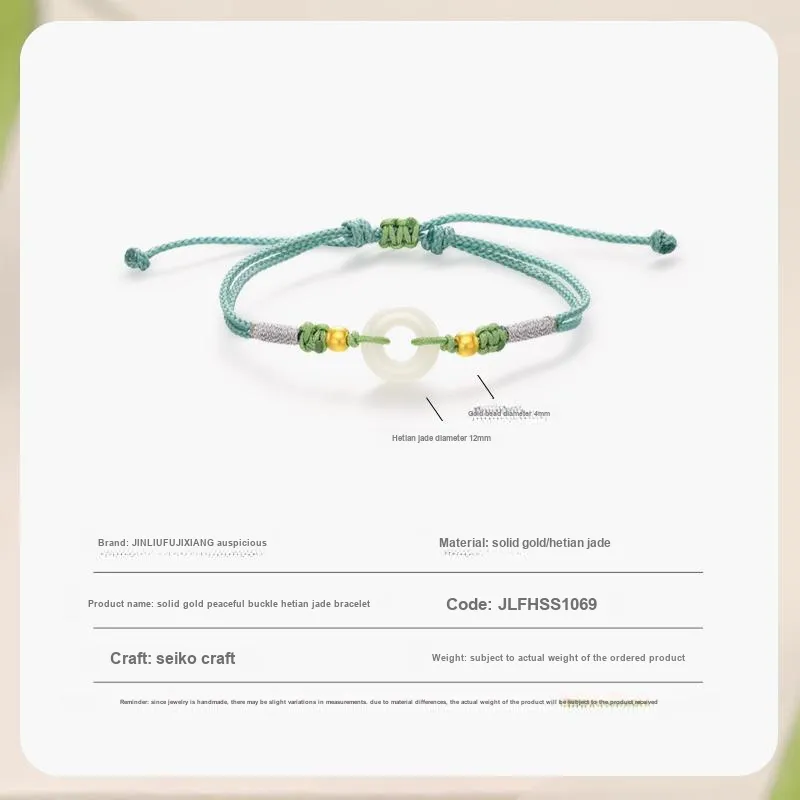 JINLIUFUJIXIANG Bracelets White Jade/Pale Greenish White Jade Women's-5