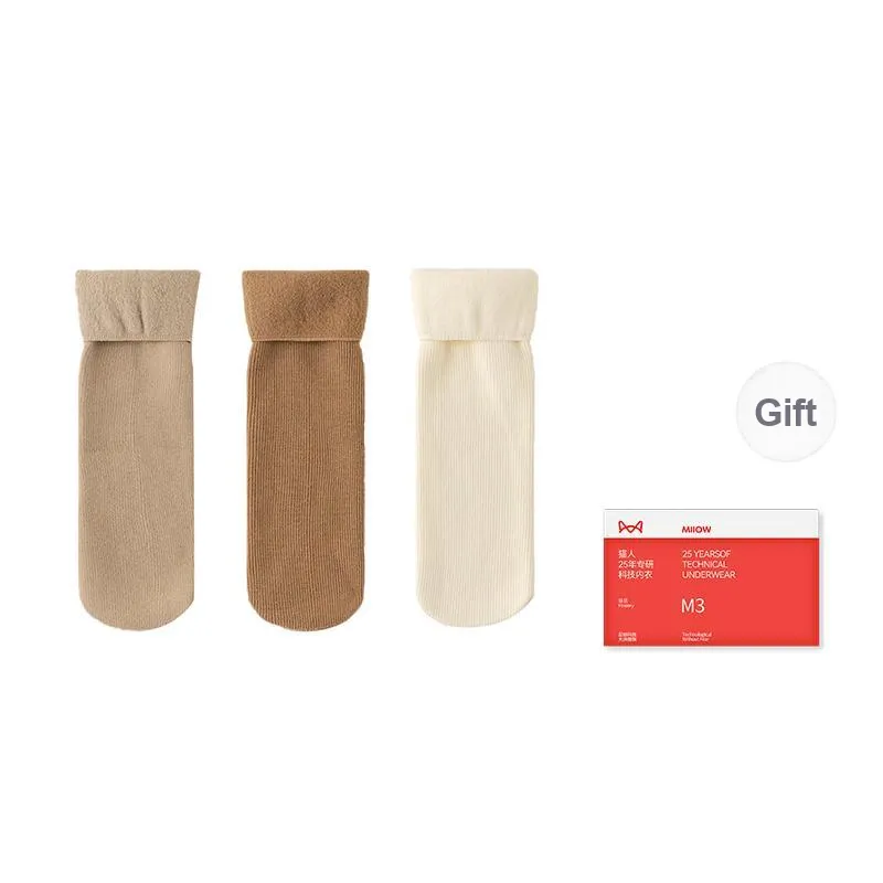 MIIOW Trend Party Series Mid Calf Socks Women's Shopping Bag 3 Pack-7