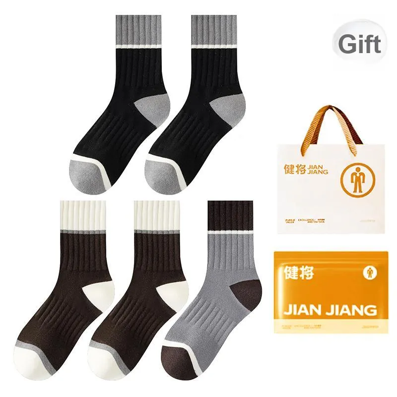 Master Mid Calf Socks Men's Shopping Bag 5 Pack-10