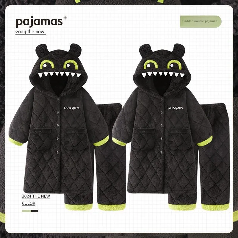 O'MESIK Pajama Set Unisex Black-6