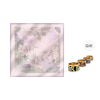 MARJAKURKI Silk Large Scarf Women's