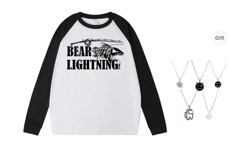 LIGHTNING BEAR T Shirts Unisex-0