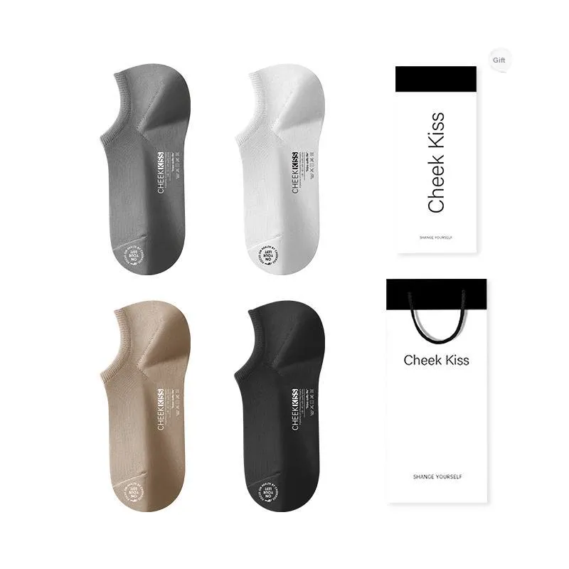 Cheekkiss No Show Socks Men's Box 4 Pack-10