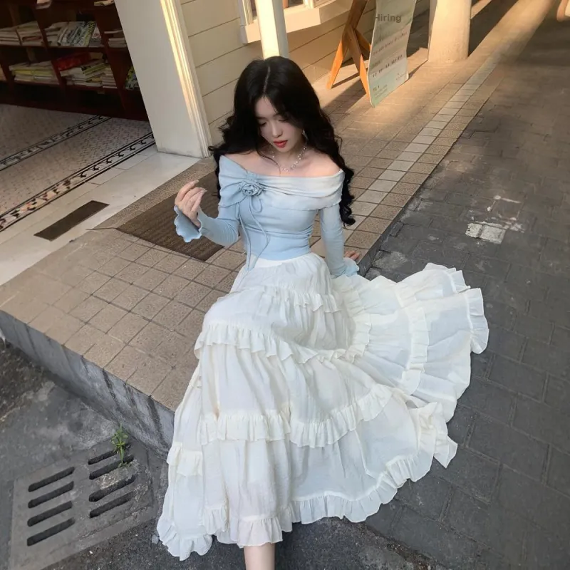 FLIM Two Piece Skirt Sets Women's-11