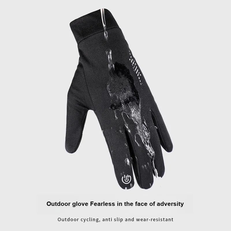 TANLU Riding Equipment Cycling Glove Hiking Mountaineering Mountain Bike Unisex Elastane Polyester Black-2