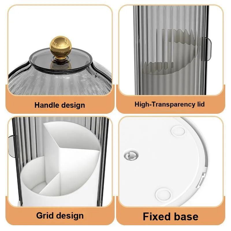 Future Maple Nordic Bird Cages Rotating Storage Makeup Brushes Dust Resistant Splash Resistant-3