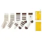 [5 Pack]Light Brown+Stripes+Pinstripe+Thick Stripes+Bear
