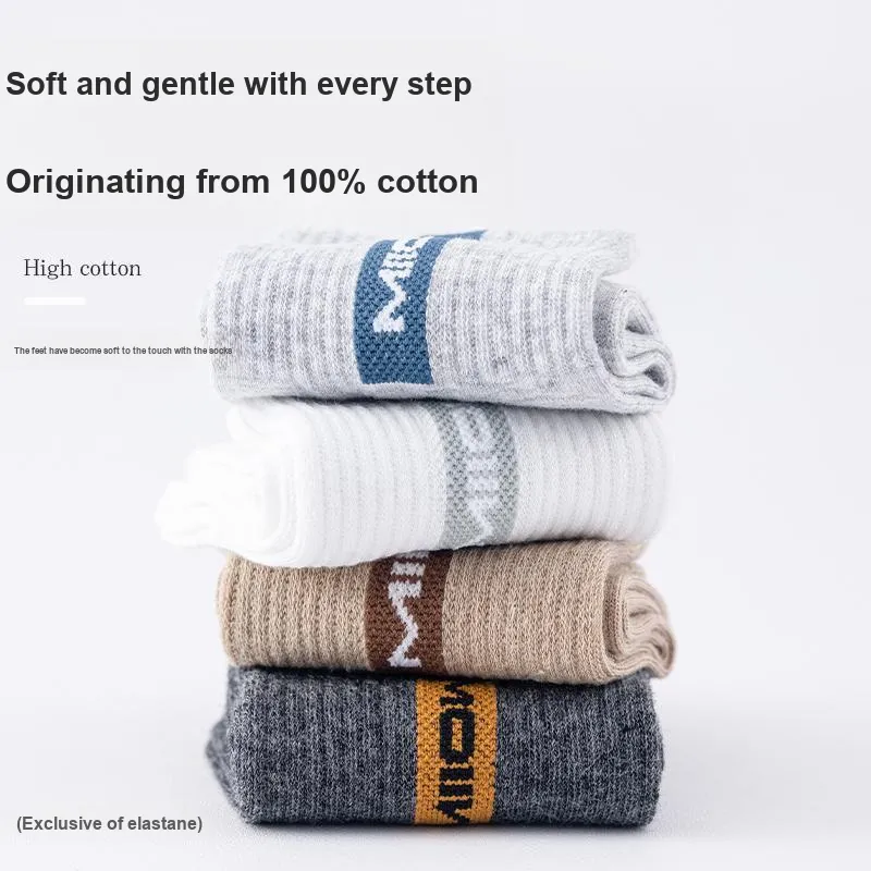 MIIOW Mid Calf Socks Men's 5 Pack-13