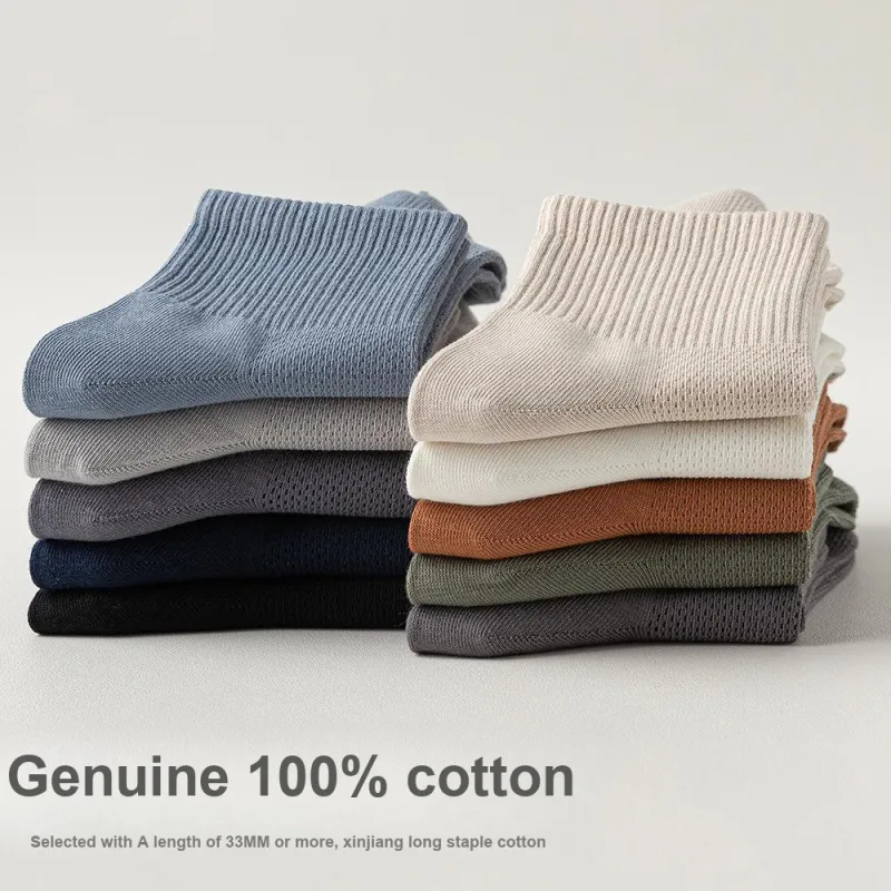 Gentle Welcome Mid Calf Socks Men's 5 Pack-2