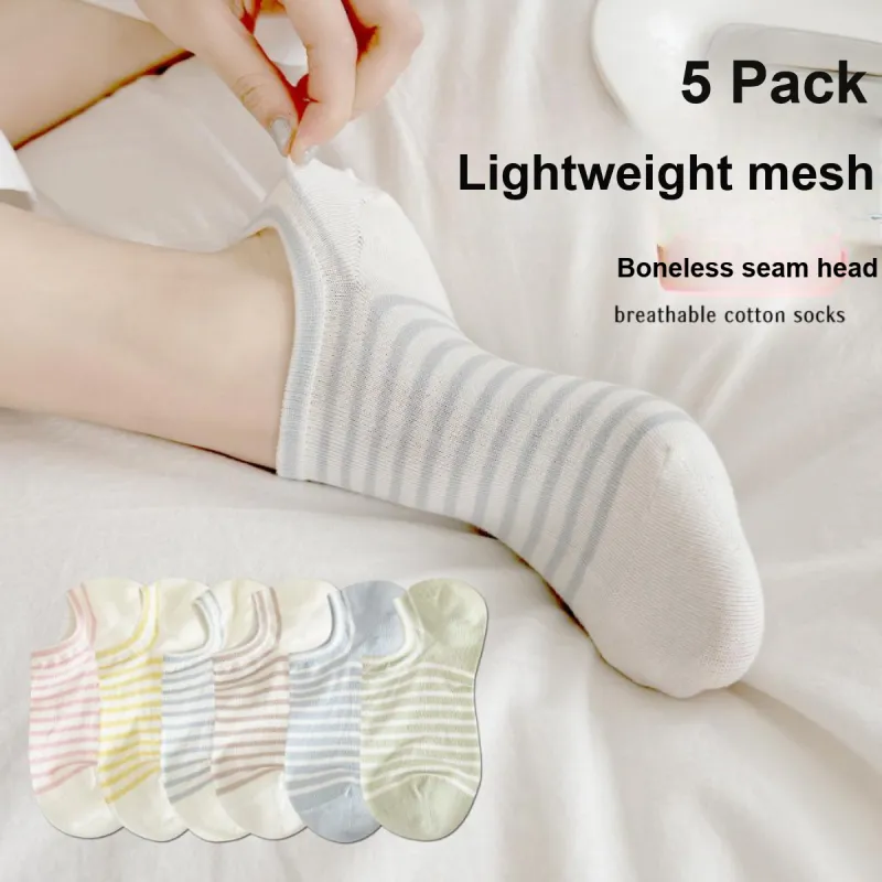 AUGUST No Show Socks Women's 6 Pack-3