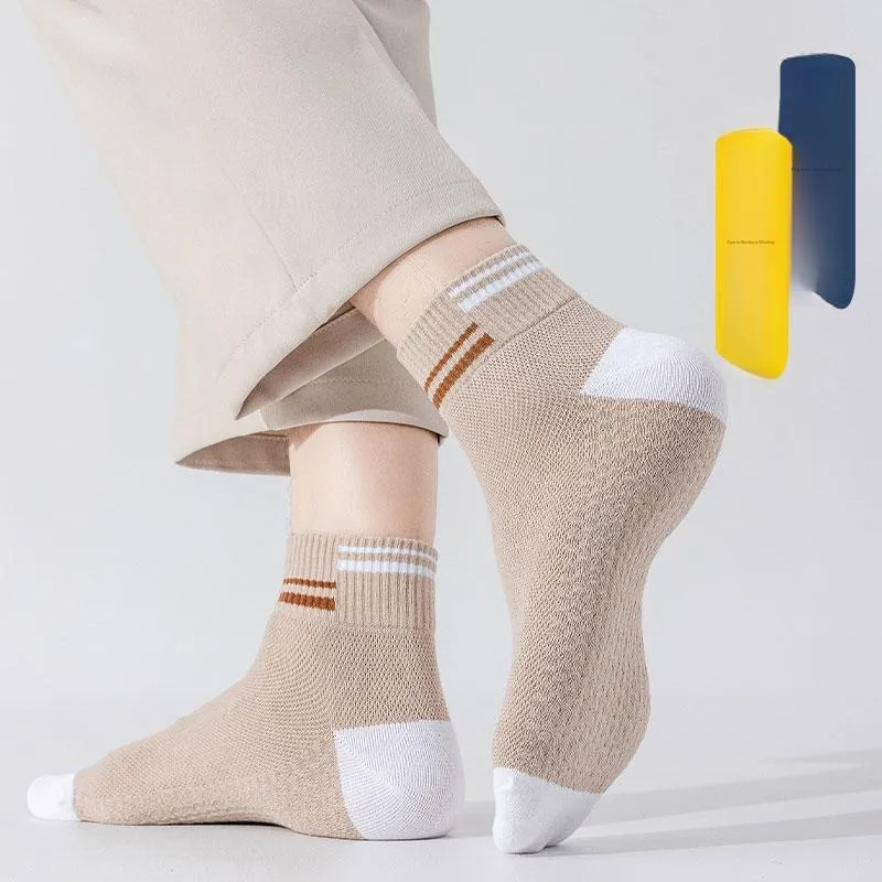MIIOW Mid Calf Socks Men's 6 Pack-3