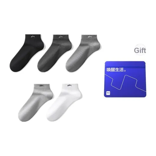 HLA The mountain is not in the high series Низкие носки Мужские 5 пар