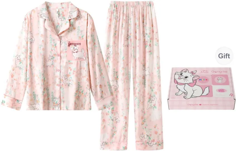 Gongdie x Disney Pajama Set Women's Gift Box Set Pink-0